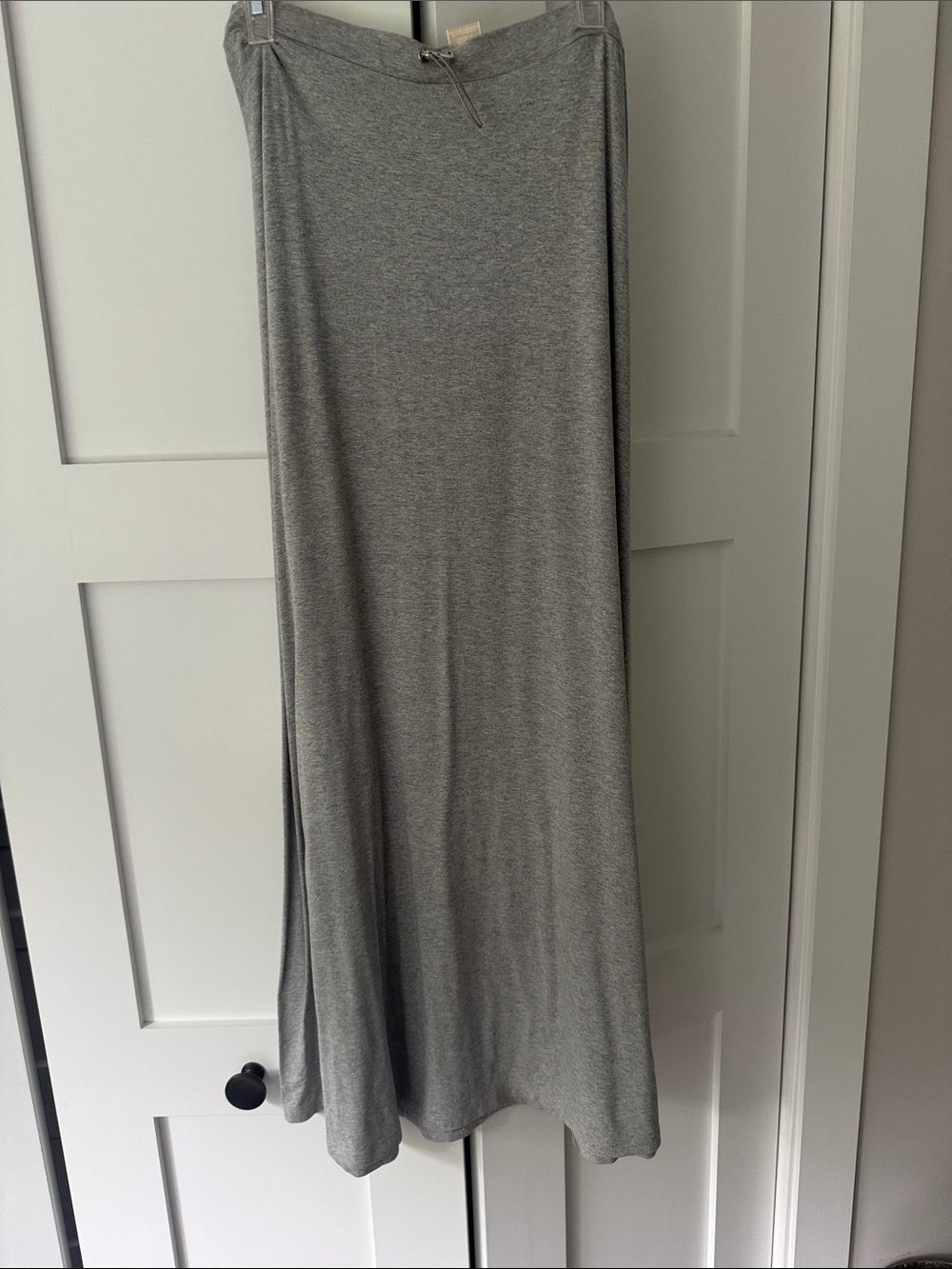 MICHAEL Michael Kors Heather Gray Maxi Skirt with Side Slit